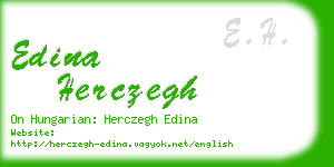 edina herczegh business card